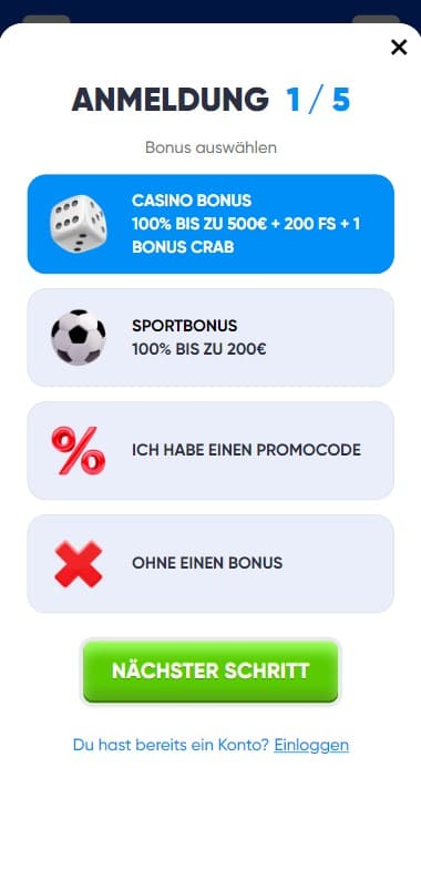 Cazimbo app installieren.